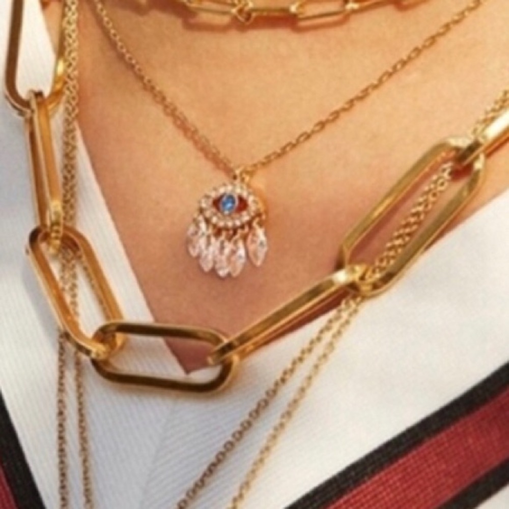 Chunky Paperclip chain necklace